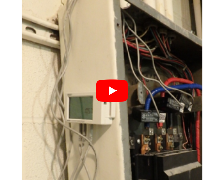 Figure 2. Onset HOBO 4-Channel analog logger (UX120-006M) connected on a panelboard.